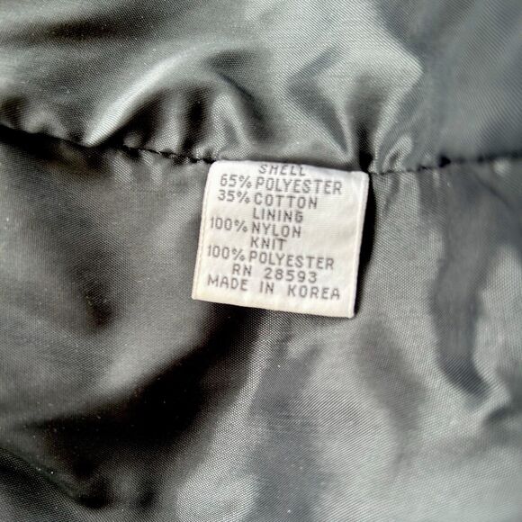 Vintage Members Only Bomber Jacket Black Size 44 Lined 80's  Men's - Picture 9 of 10